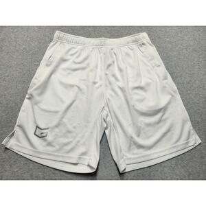 G Gradual Athletic Shorts Mens Large White Mesh Performance Training Gym NWT